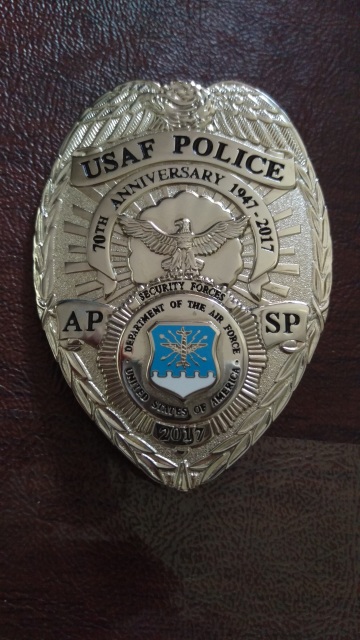air force security forces police badge